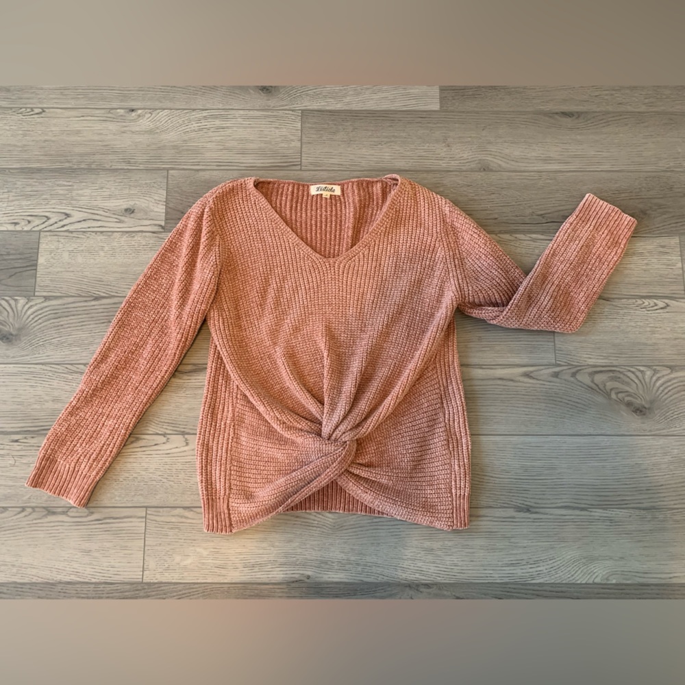 Small Burnt Orange sweater- hand wash only